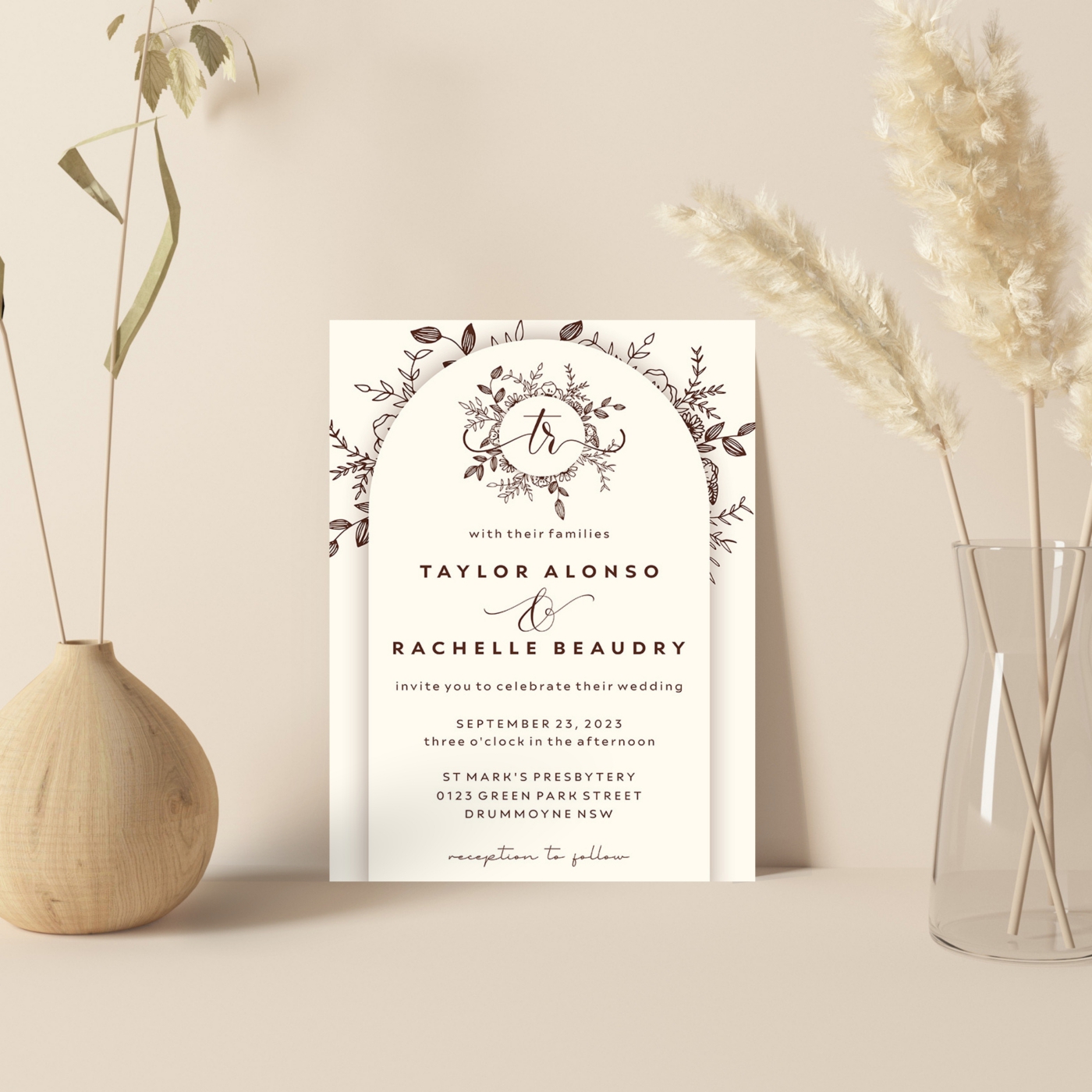Matte  Cotton Paper Single Sheet Invitations - Massachusetts - Cambridge ID1605878 2
