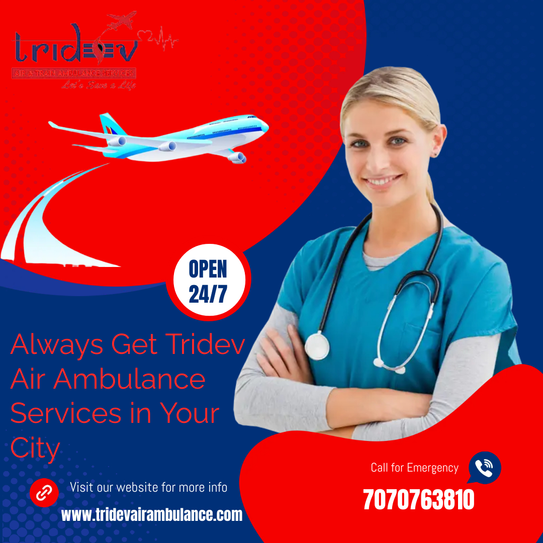 Avail Tridev Air Ambulance Service in Guwahati for the Patie - Assam - Guwahati ID1550783