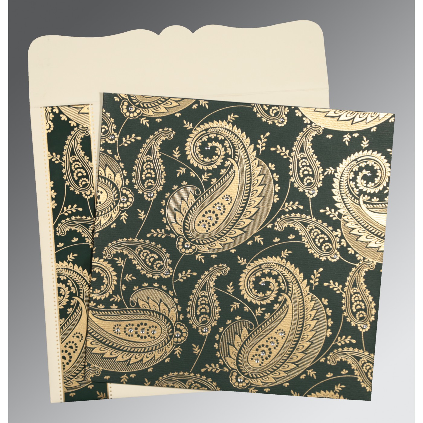 Elegant Paisley Wedding Invitations  Unique Paisley Theme - Arizona - Phoenix ID1588376 2