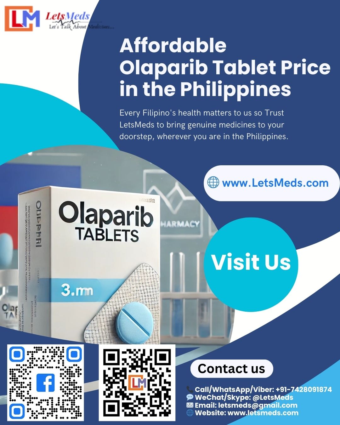 Buy Generic Olaparib 150 mg Price in Cebu City - Maharashtra - Navi Mumbai ID1612067