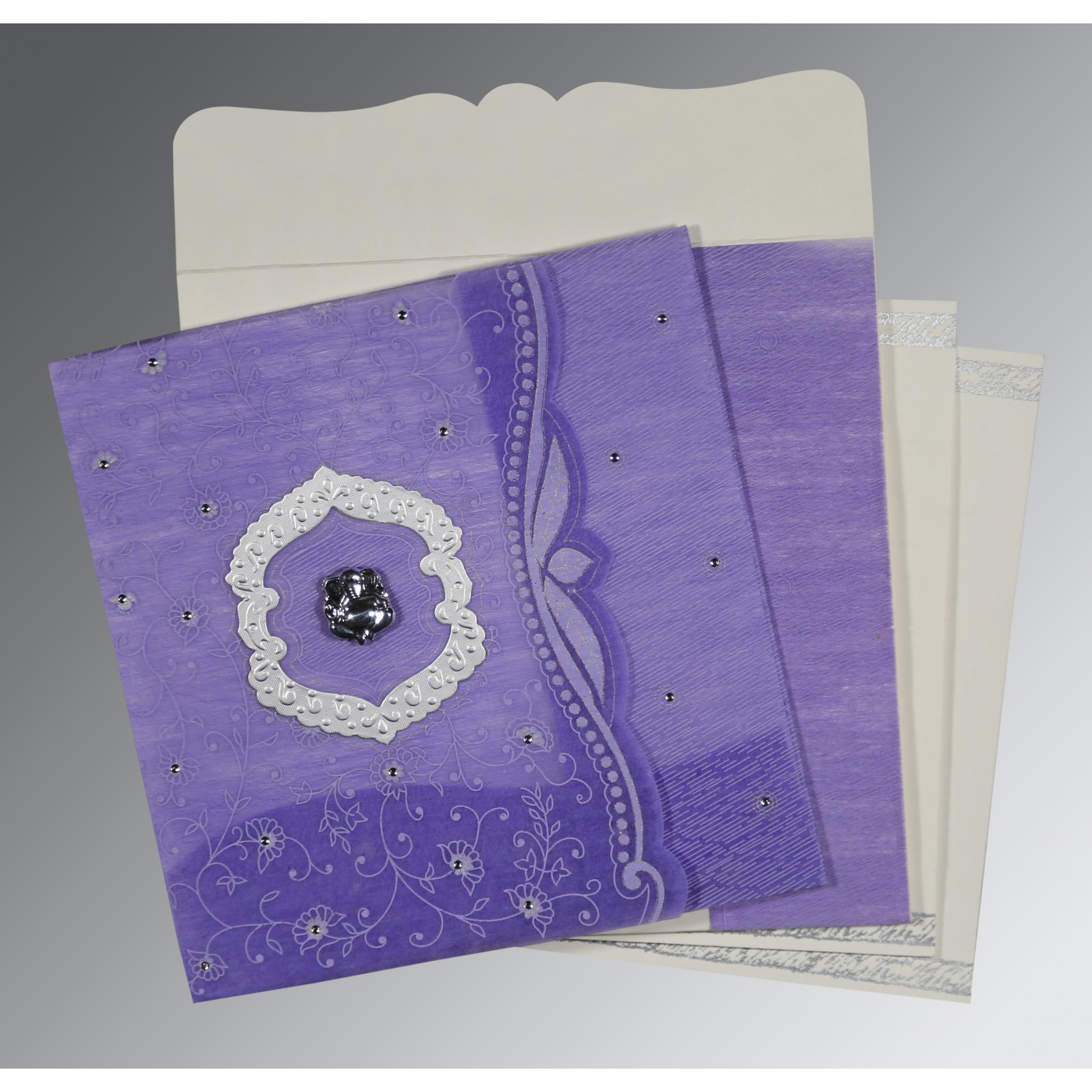 Ganesha Wedding Invitation  With Ganpati Blessings - North Carolina - Charlotte ID1605967