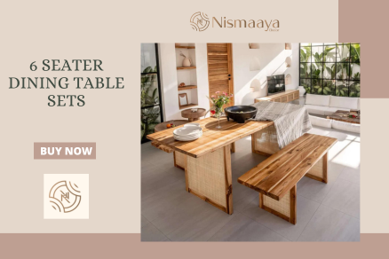 Shop for Quality 6 Seater Dining Table Sets at Nismaaya Deco - Delhi - Delhi ID1546489