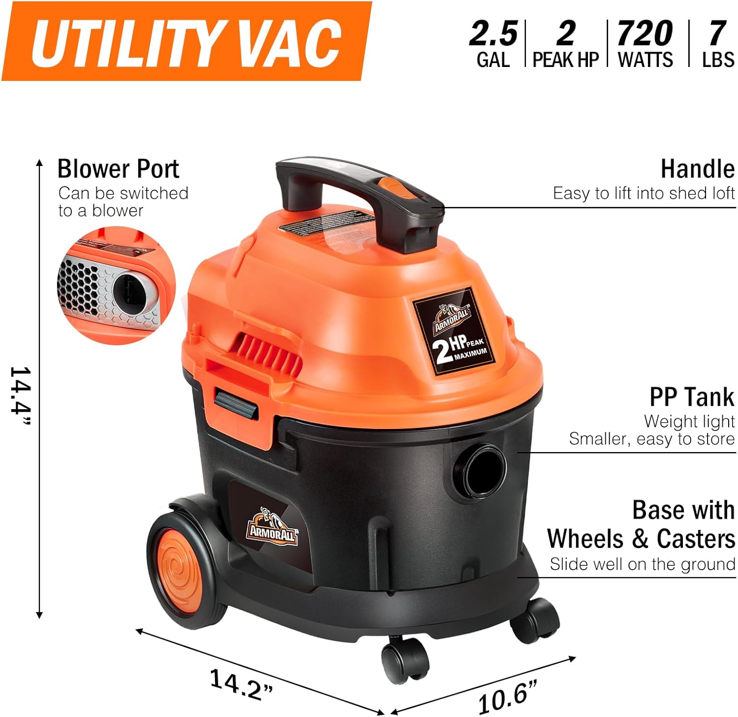 Armor All AA255W WetDry Utility Vac 25 Gallon 25Gallon - New York - New York ID1595214 2