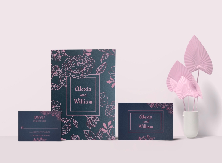 HighQuality Single Sheet Invitations  Custom Cards Shimme - New Jersey - Jersey City ID1604183