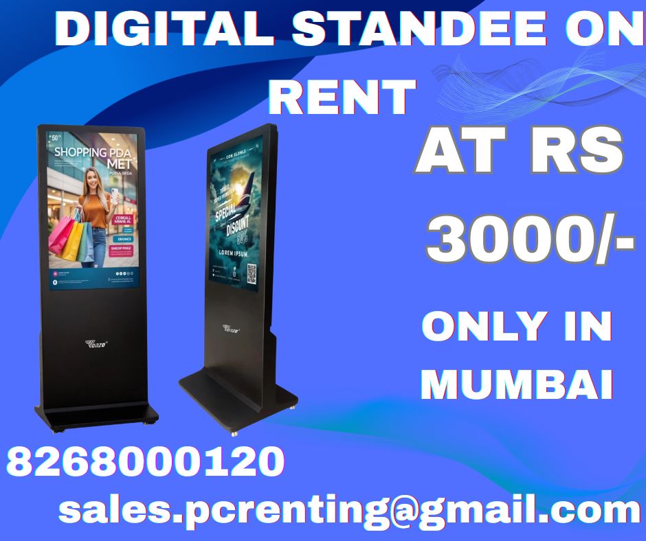  Digital Standee on rent at Rs 3000 Vashi Belapur Navimu - Maharashtra - Mumbai ID1616867