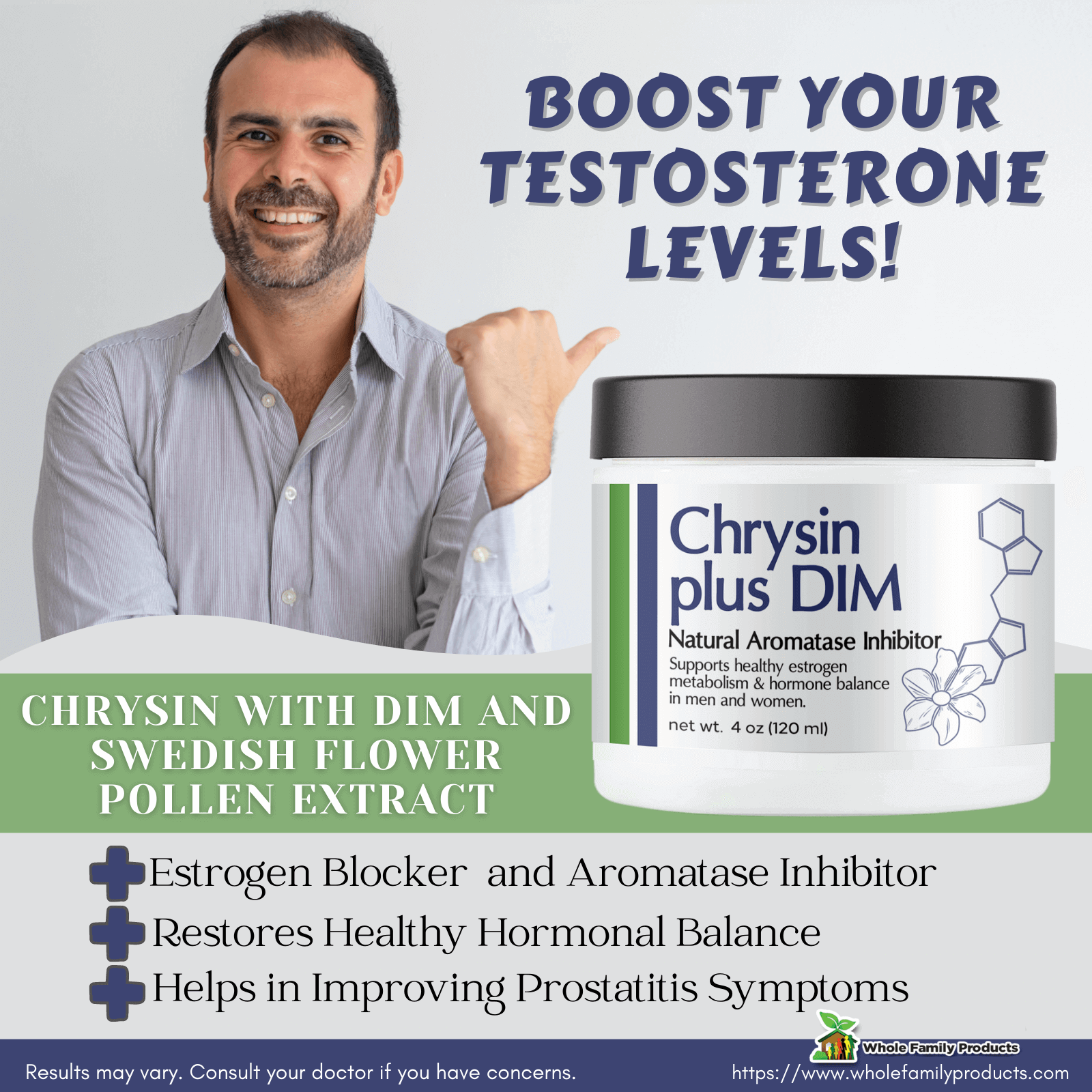 Boost Your Health with Chrysin with DIM and Swedish Flower P - New Hampshire - Manchester ID1554580 1