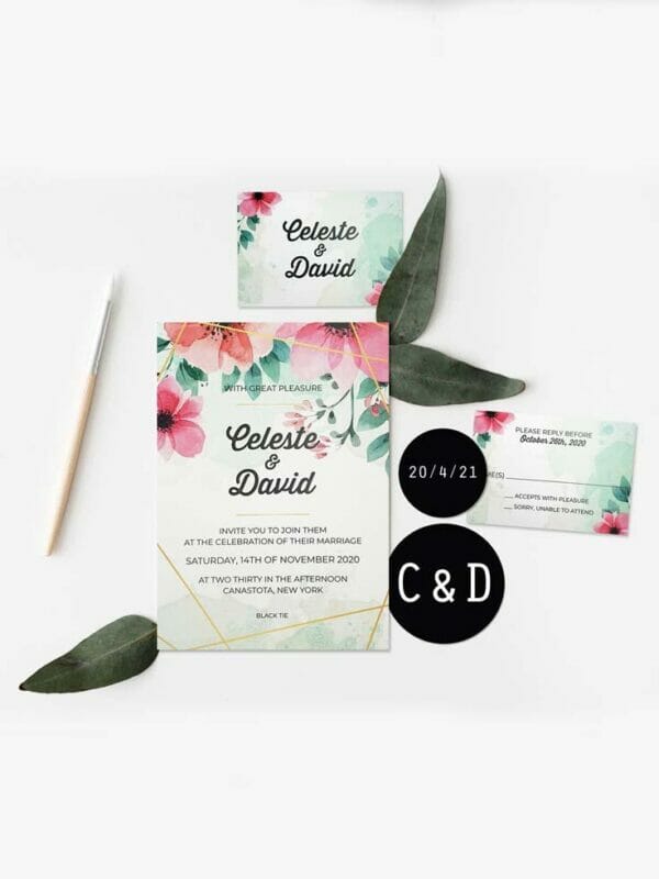 Digital Wedding Invitations  Digital Wedding Cards - Massachusetts - Cambridge ID1600106