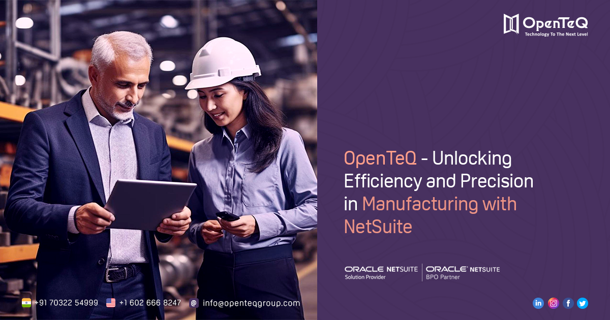 NetSuite Industry Activation Streamlining Manufacturing with - Texas - Dallas ID1552247