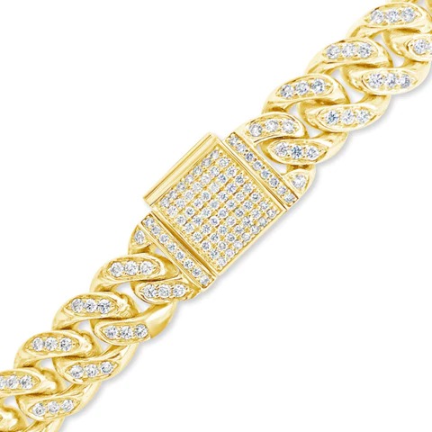 14 Karat Gold Cuban Link Chain  Mens diamond earrings   - Texas - San Antonio ID1547402