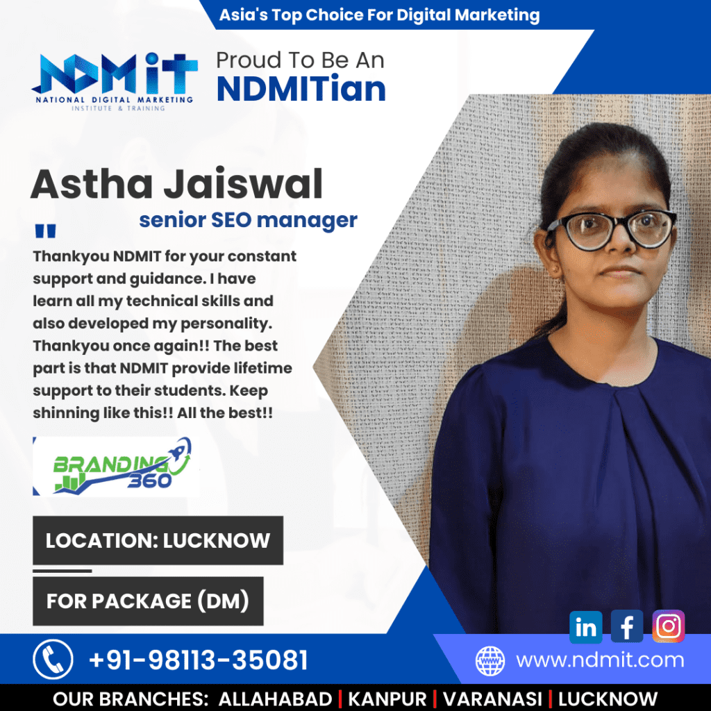 NDMIT  Digital Marketing Institute in Lucknow - Uttar Pradesh - Lucknow ID1586335 2