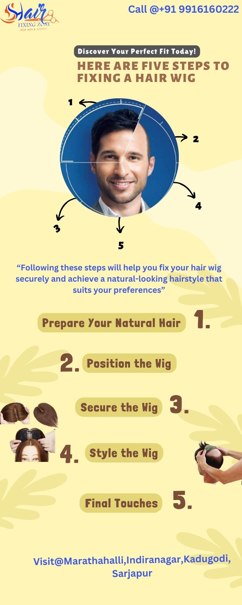 Here are five Steps to Fixing a hair wig - Karnataka - Bangalore ID1554338