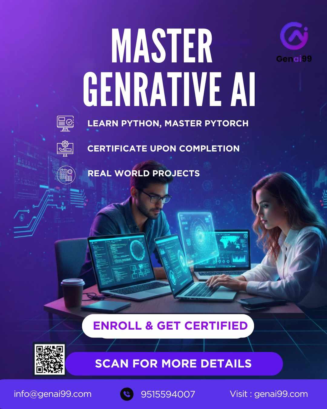 Best Generative AI Course Hyderabad  GenAI99 - Andhra Pradesh - Hyderabad ID1618361