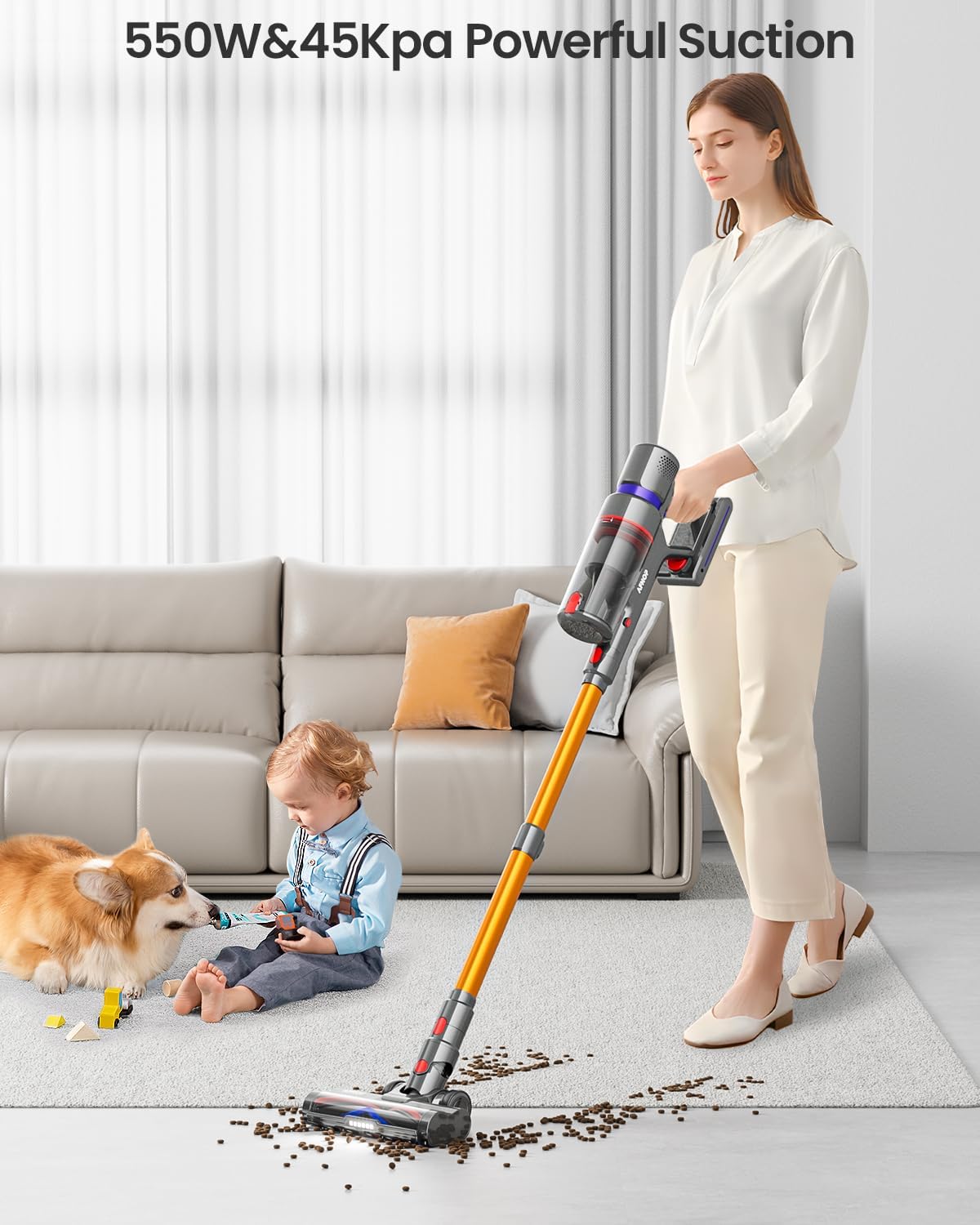 Cordless Vacuum Cleaner 45Kpa 550W 60Mins Vacuum Cleaners - New York - Albany ID1595744 4