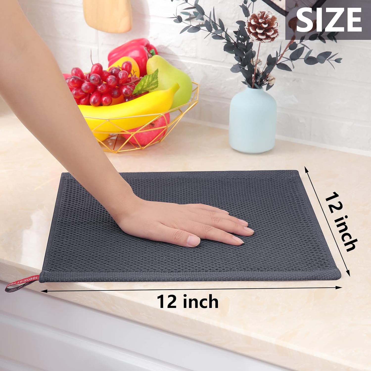 Homaxy 100 Cotton Waffle Weave Kitchen Dish Cloths Review - New York - New York ID1598982 3