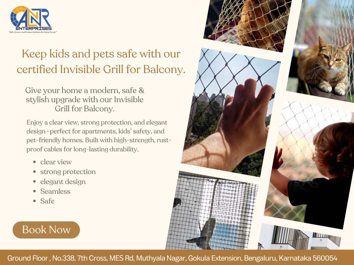 Best Invisible Grill Bangalore Installation for Balconies   - Karnataka - Bangalore ID1618657