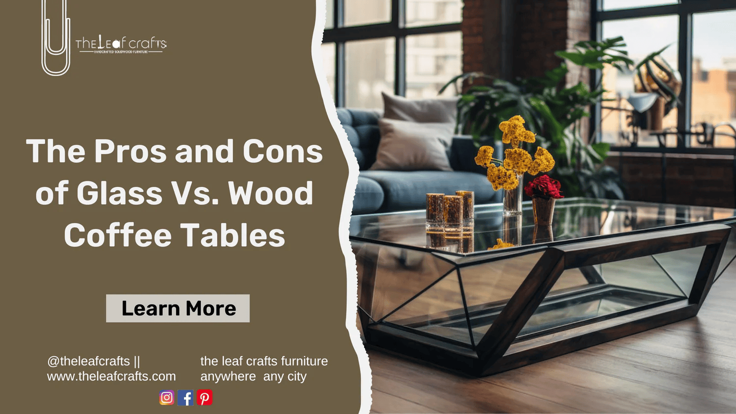 The Pros and Cons of Glass vs Wood Coffee Tables - Rajasthan - Jaipur ID1596423