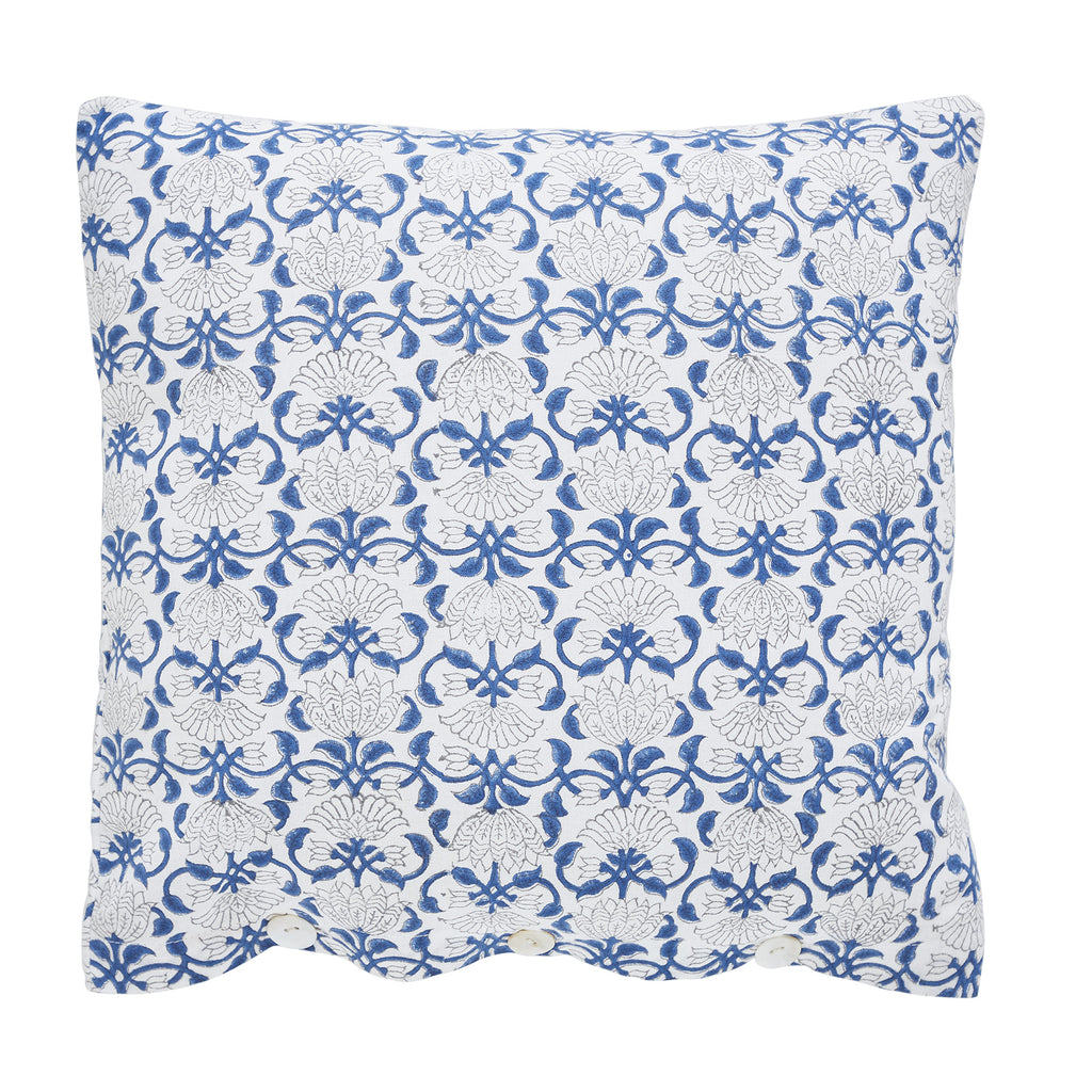 Buy Blue Hand Block Printed Cotton Cushion Cover Online  Ra - Rajasthan - Jaipur ID1543368