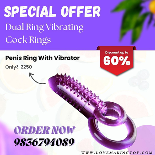 Dual Ring Vibrating Cock Rings for Couple Fun and Stamina Ca - Maharashtra - Vasai ID1602264
