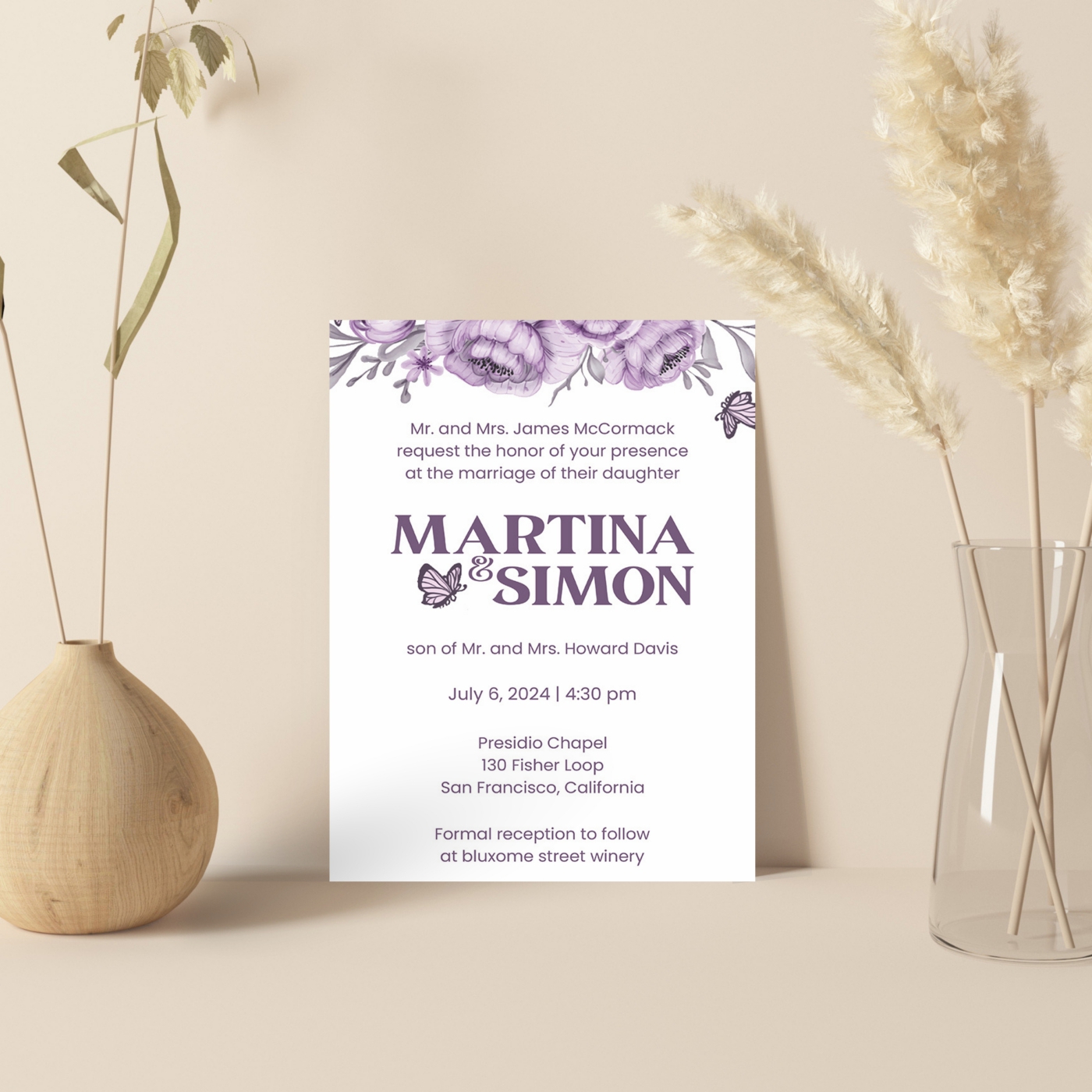 Digital Printed Wedding Cards with RSVP  More - Montana - Bozeman ID1606905 2
