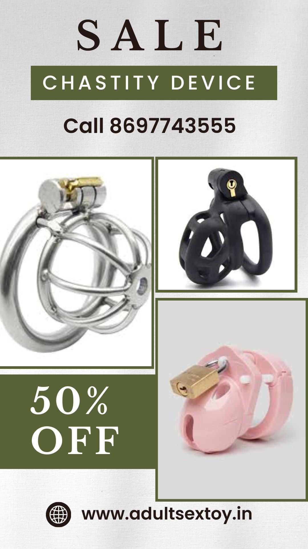 Shop Premium Chastity Devices in Mumbai  Call 8697743555 To - Maharashtra - Mumbai ID1593059
