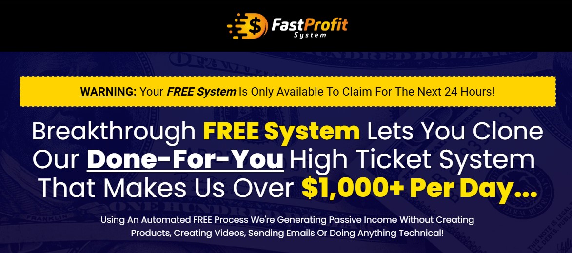 FAST PROFIT SYSTEM Review - New York - Albany ID1592879