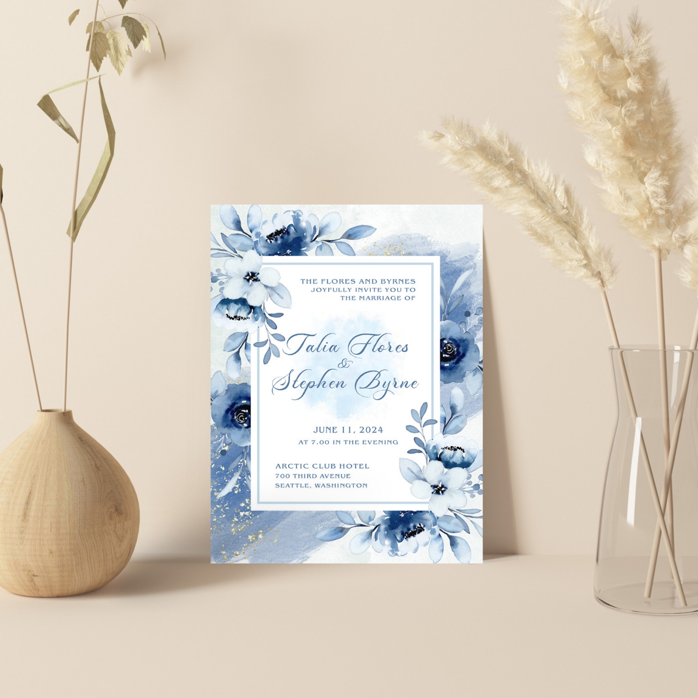 Beautiful Digital Wedding Invitation  RSVP Options Availabl - New Jersey - Jersey City ID1605008 2