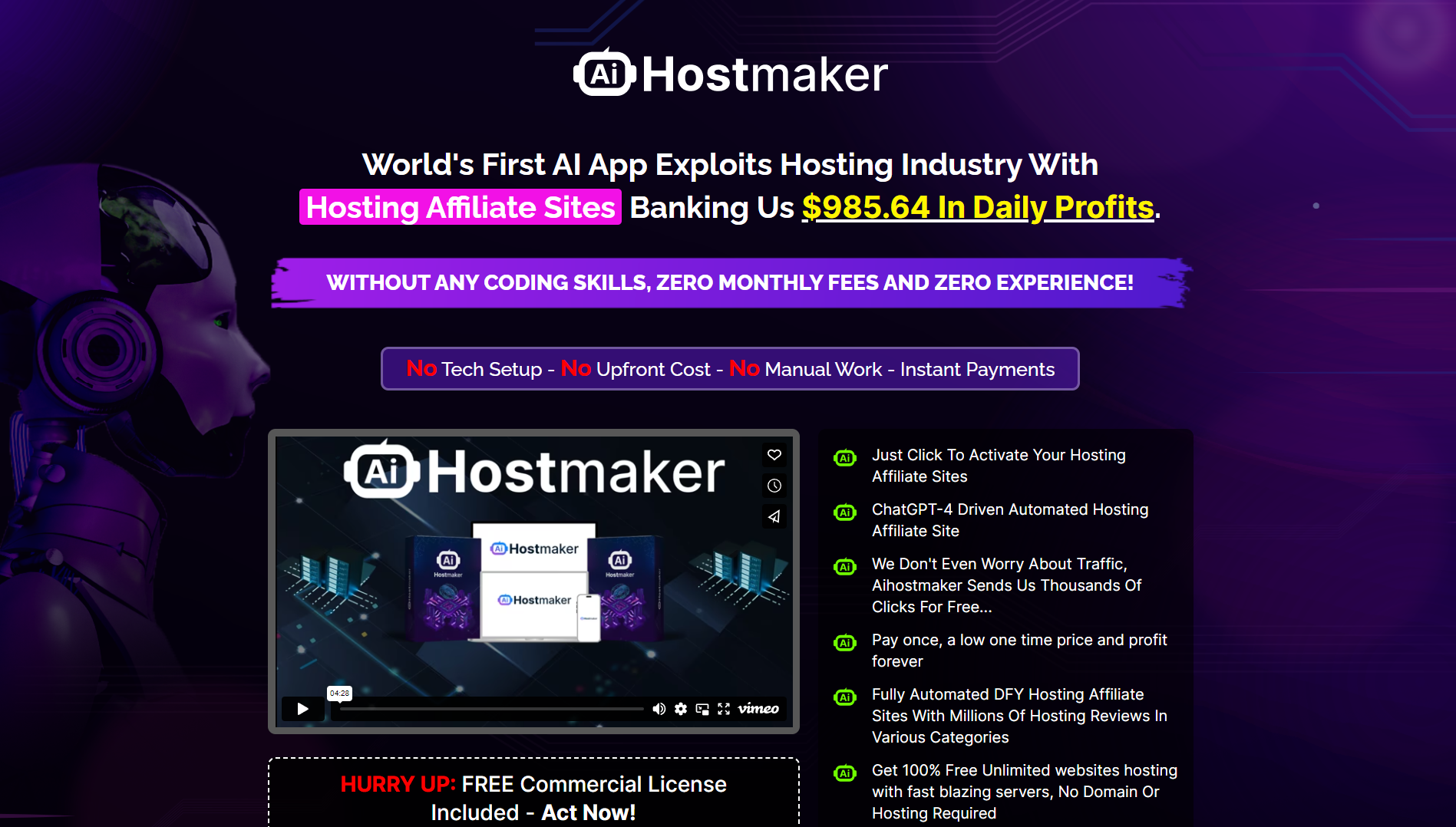 AI HostMaker Review  Worlds first Hosting Affiliate Si - Arizona - Glendale ID1535337 2