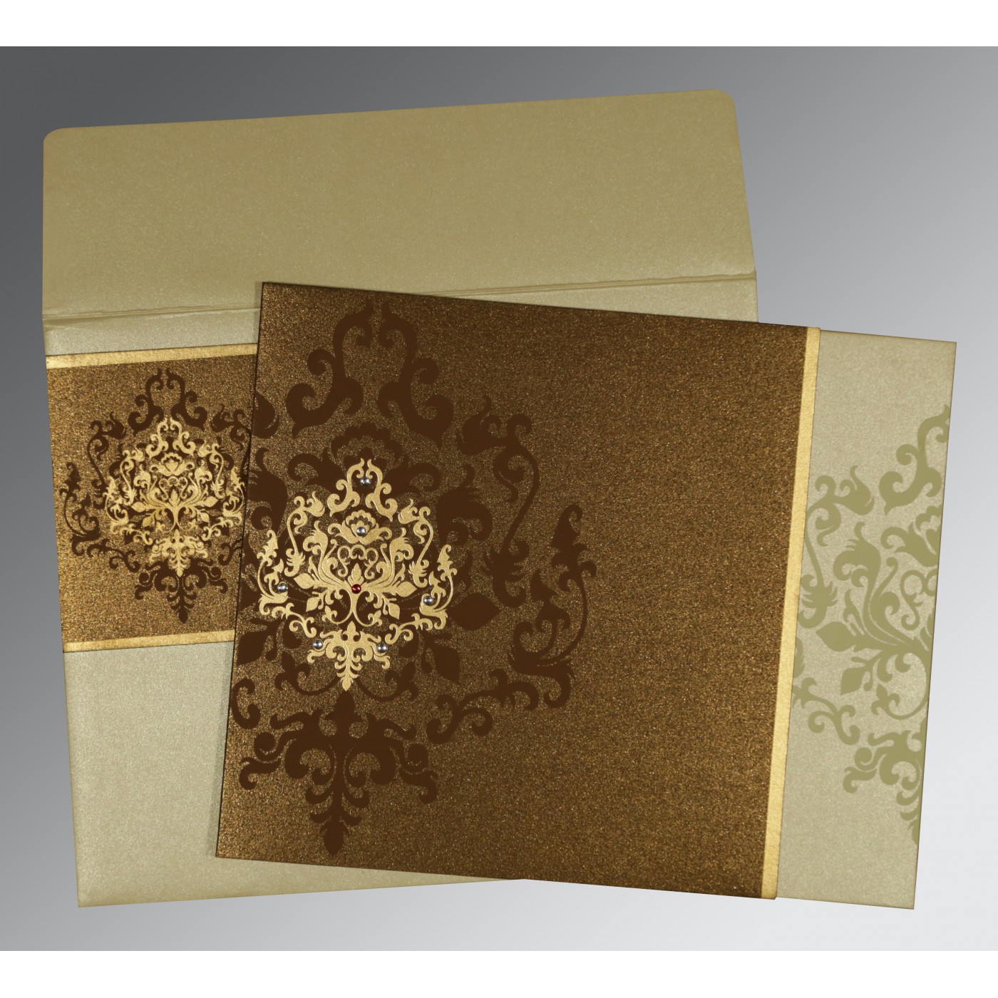 Screen Printed Wedding Invitations  Custom  Elegant Design - Massachusetts - Boston ID1601843 3