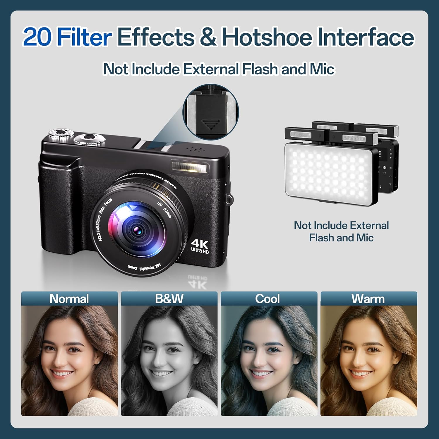4K Digital Camera for Photography 48MP Autofocus Vlogging C - New York - Albany ID1592669 3