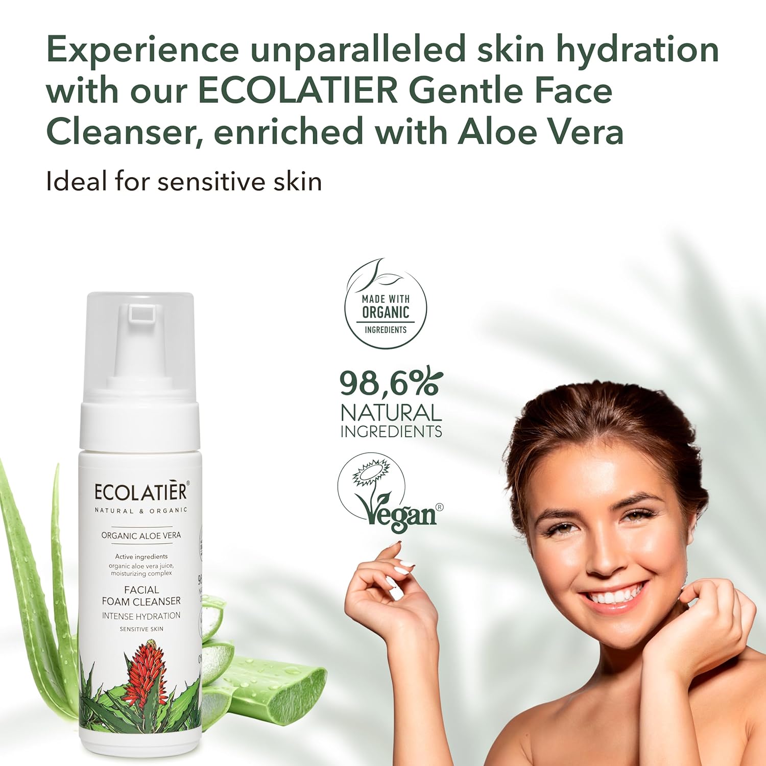 Facial Foam Cleanser Intense Hydration Organic Aloe Vera - New York - Albany ID1593063 3