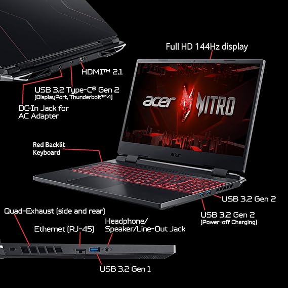 Acer Nitro 5 AN51558525P Gaming Laptop Core i512500H  N - New York - Albany ID1549312 3