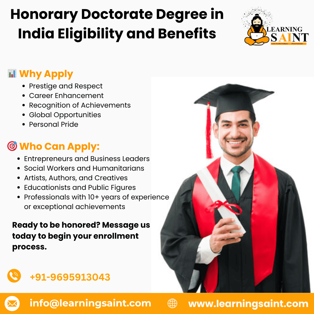  Honorary Doctorate Degree in India  Eligibility and  - Karnataka - Bangalore ID1615140