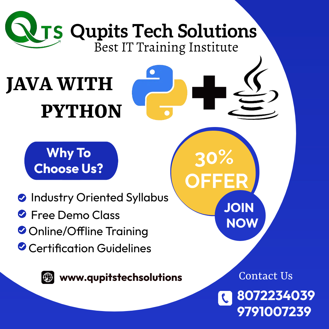 Java with Python Training Institute In Camp Road - Tamil Nadu - Chennai ID1521584