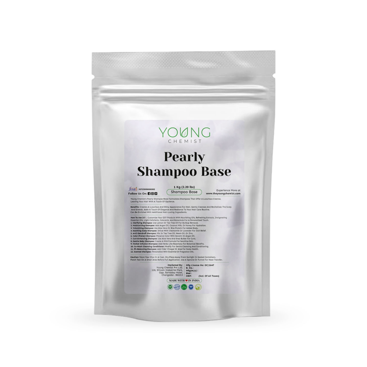 Pearly Shampoo Base Sulphate  Paraben Free - Meghalaya - Shillong ID1556712