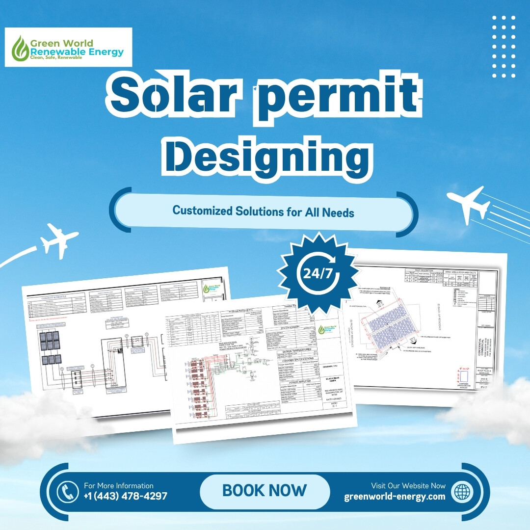 Professional Solar Permit Design Services for Fast Approvals - Maryland - Baltimore ID1591138
