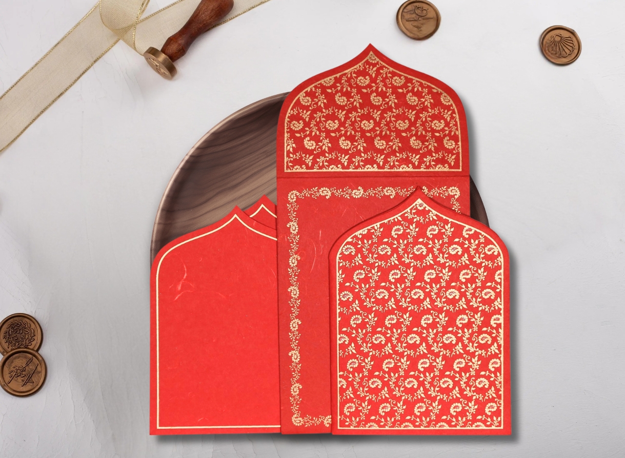 Elegant Gujarati Kankotri Designs  Wedding Card Wordings   - Massachusetts - Boston ID1603252