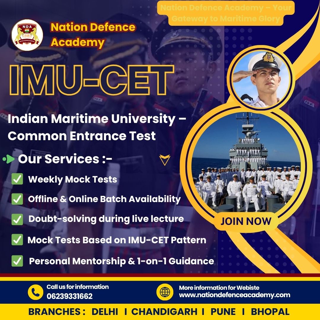Online IMU CET Coaching from Nation Defence Academy  Enro - Chandigarh - Chandigarh ID1616739 2