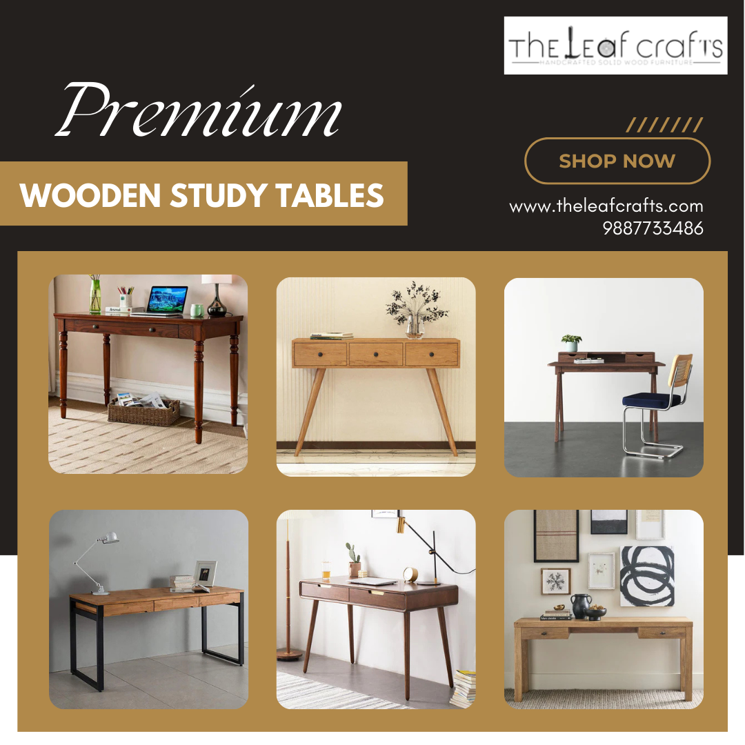 Shop Premium Wooden Study Tables Online in India - Rajasthan - Jaipur ID1593550