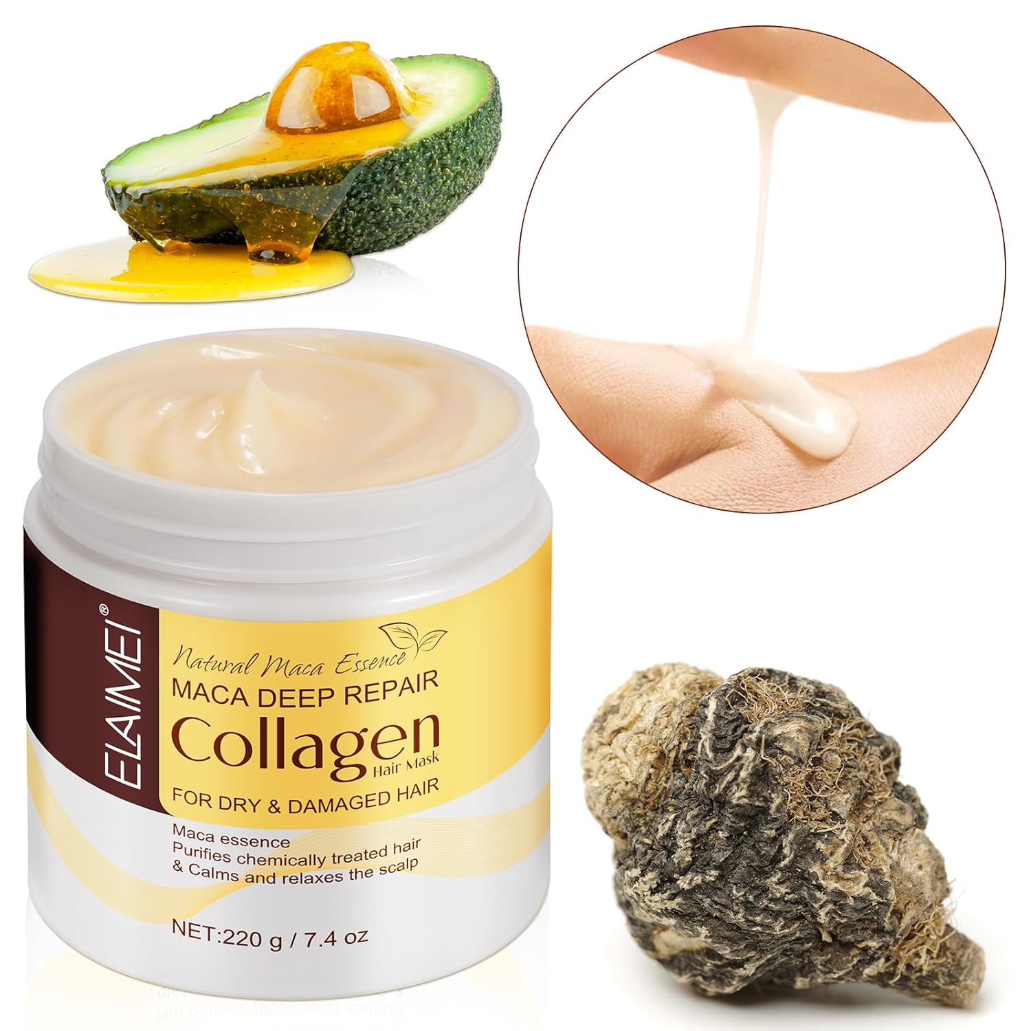 Collagen Hair Treatment Mask Maca Moroccan Argan Oil - New York - Albany ID1589938 4