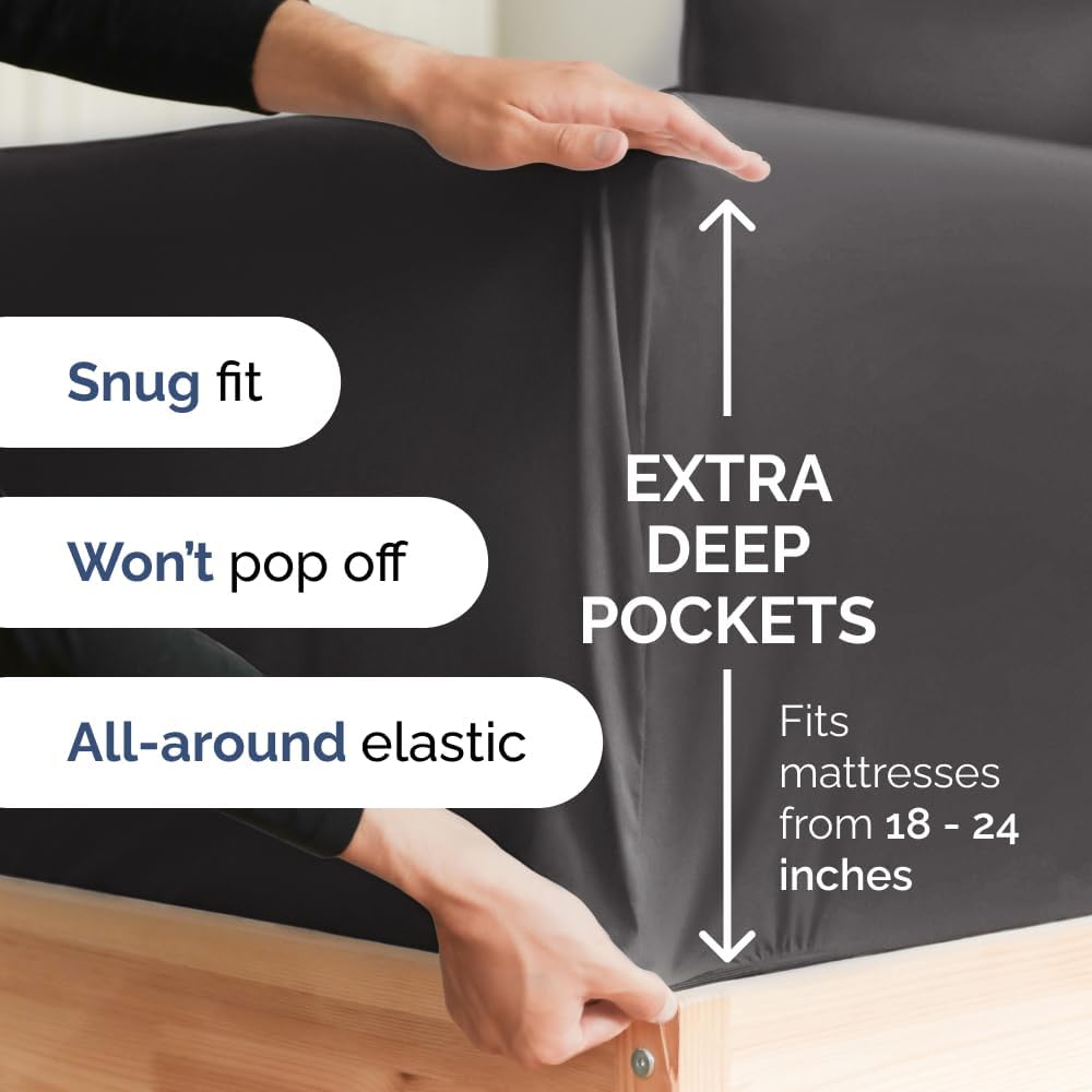 Extra Deep Queen Sheet Set  6 Piece Breathable  Cooling Sh - New York - New York ID1597131