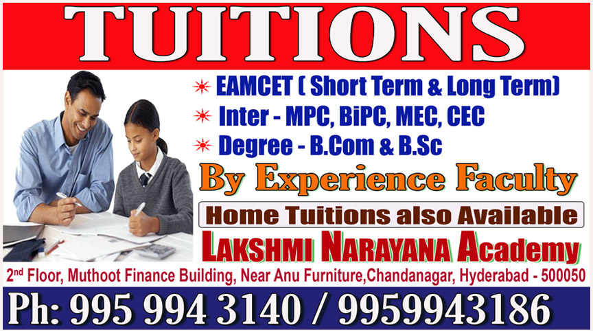Intermediate Tuitions in Kukatpallykphbchandanagarmiyapur - Andhra Pradesh - Hyderabad ID1590888 1