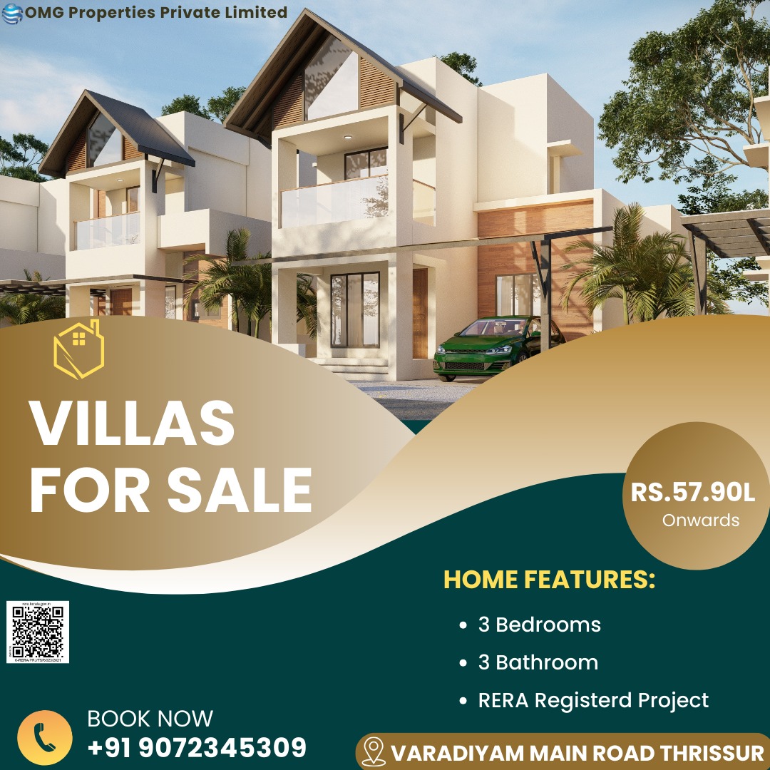 3  BHK VILLA FOR SALE IN THRISSUR  - Kerala - Thrissur ID1589210