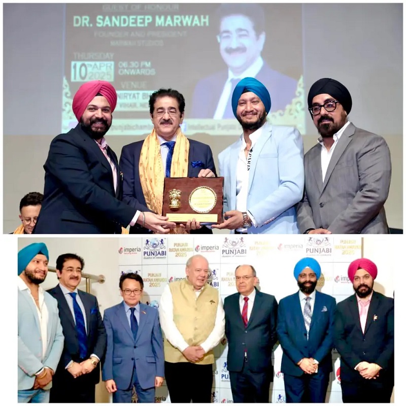 Sandeep Marwah Honoured with Punjabi Ratan Award at 5th Anni - Delhi - Delhi ID1605483