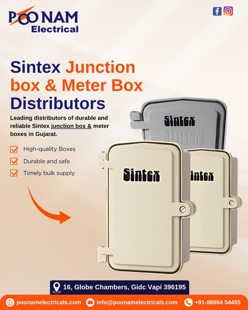 Authorized Sintex Junction Box Dealer Offering Premium Quali - Gujarat - Valsad ID1614205