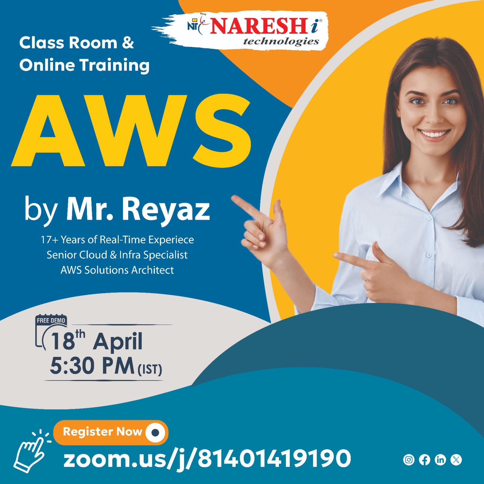 AWS Institutes in Hyderabad  AWS Training and Placement  N - Andhra Pradesh - Hyderabad ID1555806