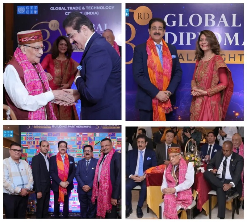 Dr Sandeep Marwah Graces GTTCI Global Diplomacy Gala Night  - Delhi - Delhi ID1619960