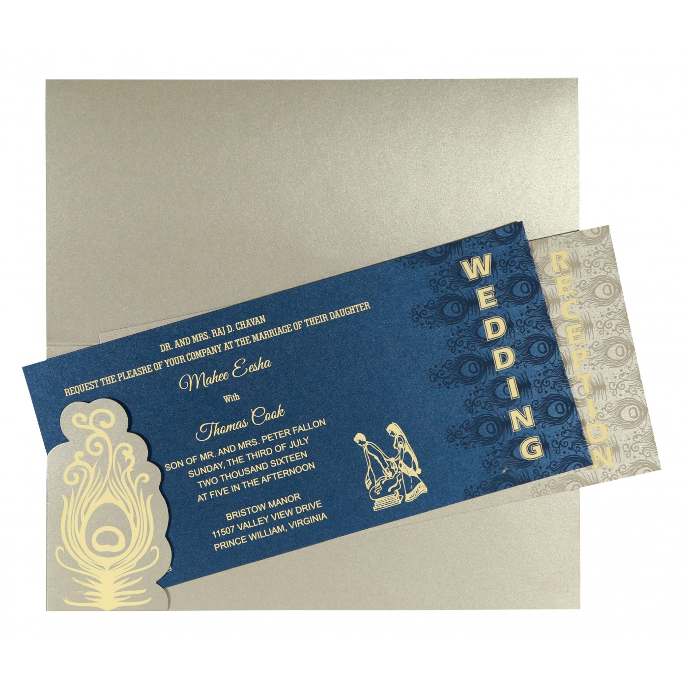Punjabi Wedding Cards  Elegant Invitations  Marriage Cards - Massachusetts - Boston ID1608369 3