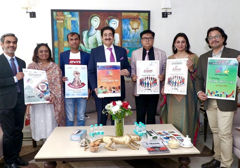Poster Launched on 2nd April to Celebrate Asian Unity Day by - Delhi - Delhi ID1601745