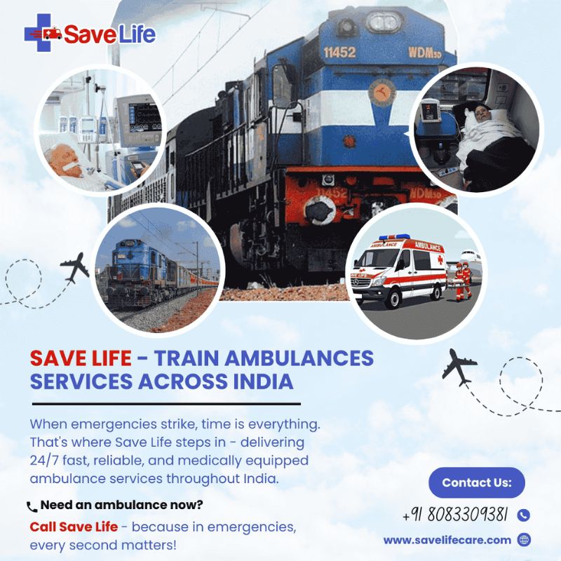 Best Train Ambulance Service in Patna  Save Life - Bihar - Patna ID1605282