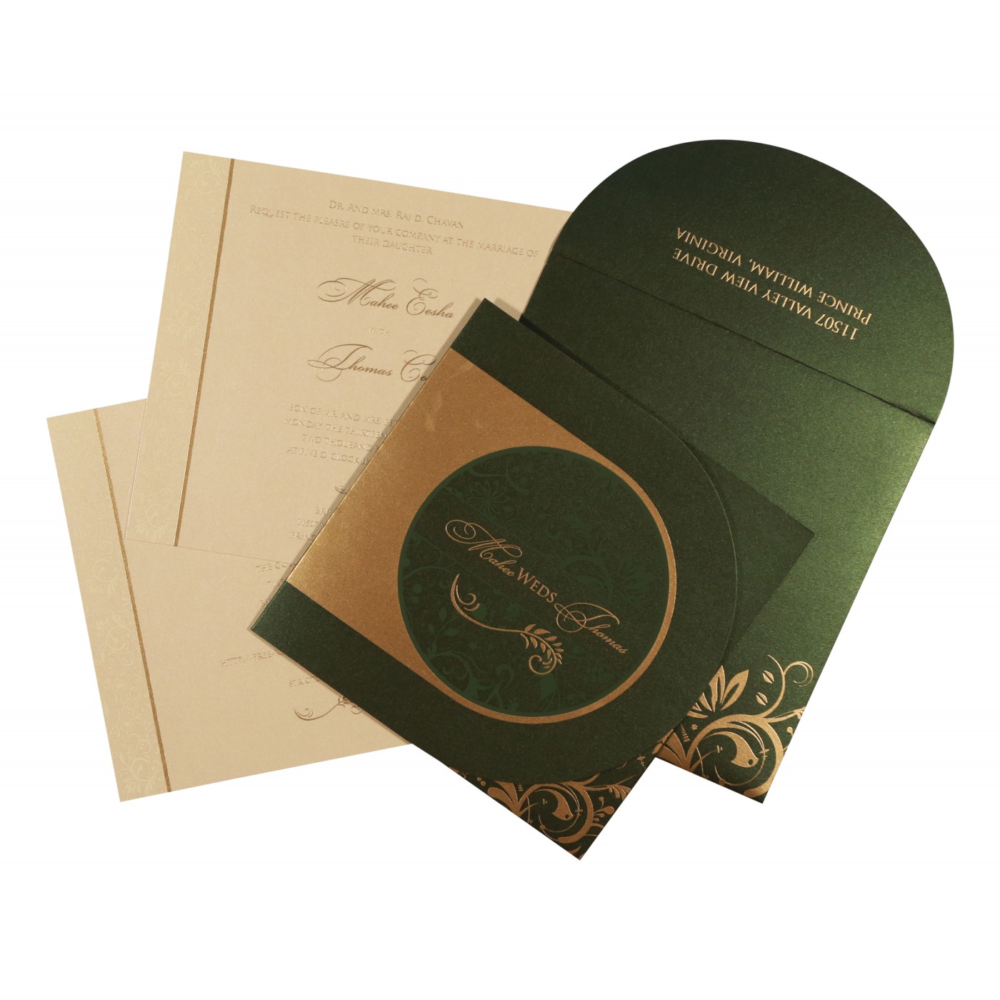 Vintage Style Rustic Wedding Invitations  Antique Invitatio - New Jersey - Jersey City ID1605468 2